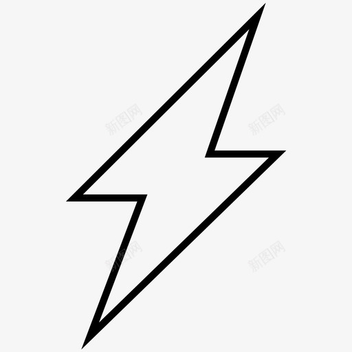能量闪电能量锐利图标svg_新图网 https://ixintu.com 能量 锐利 闪电