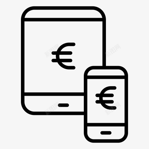 手机货币14概述图标svg_新图网 https://ixintu.com 手机 概述 货币