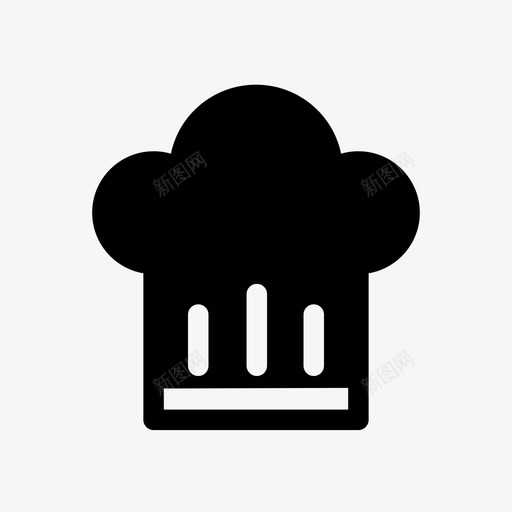 厨师帽子厨房图标svg_新图网 https://ixintu.com 厨师 厨房 厨房设备铭文 帽子 餐厅