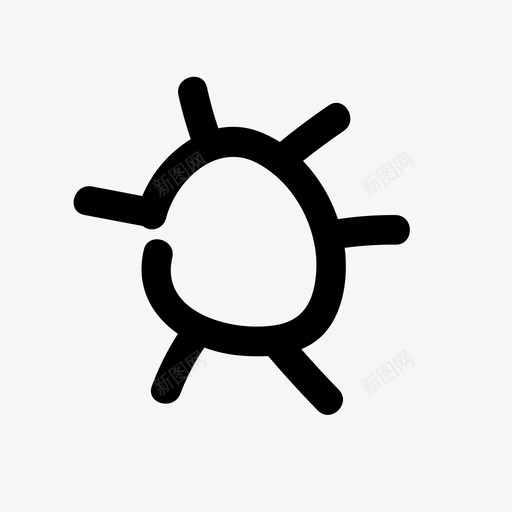 亮度调整白天模式图标svg_新图网 https://ixintu.com 亮度 图标 模式 涂鸦 用户界面 白天 设置 调整 阳光