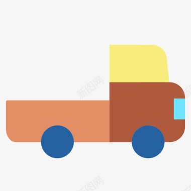 卡车运输132平车图标图标