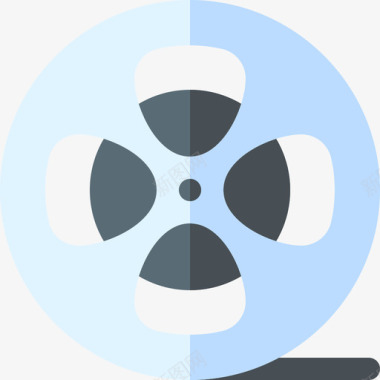 电影音频和视频14平面图标图标