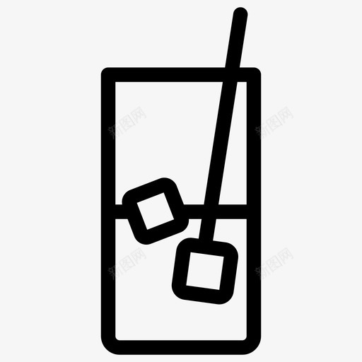 果汁鸡尾酒饮料图标svg_新图网 https://ixintu.com 快餐系列图标 果汁 水果 汽水 蔬菜 食物 饮料 马提尼 鸡尾酒