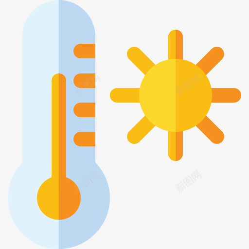 温暖天气206平坦图标svg_新图网 https://ixintu.com 天气 平坦 温暖