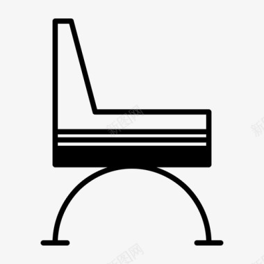 椅子办公椅座位图标图标