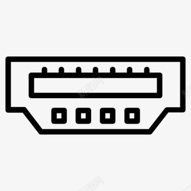 hdmi计算机连接器图标图标