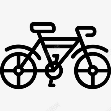 自行车运输117直线图标图标