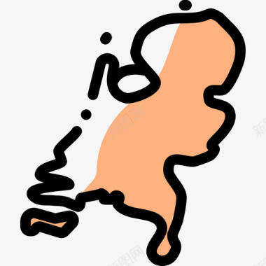 荷兰荷兰9颜色省略图标图标