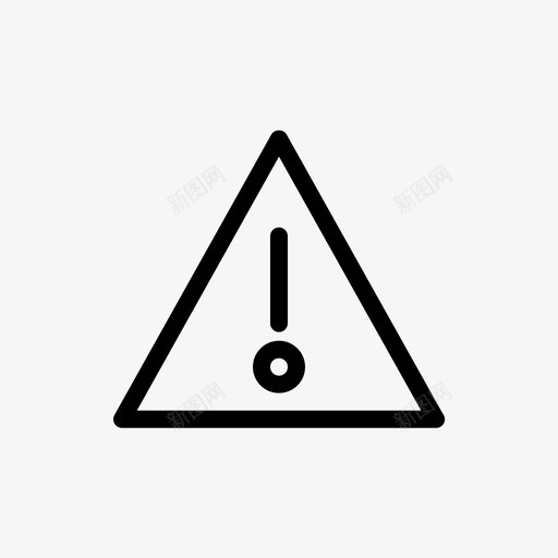 警告注意错误图标svg_新图网 https://ixintu.com 大纲 注意 用户界面 移动 警告 错误