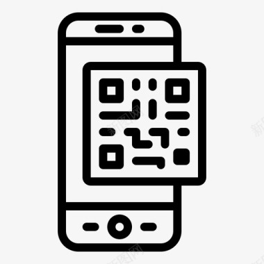 条形码电话二维码图标图标