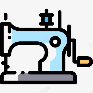 缝纫机缝纫46漏色图标图标