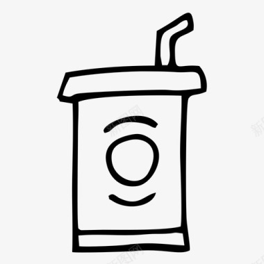 饮料凉水杯子图标图标