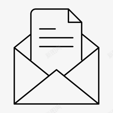文本信件邮件图标图标