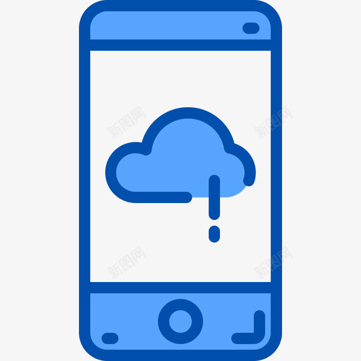 气象移动应用程序3蓝色图标svg_新图网 https://ixintu.com 应用程序 气象 移动 蓝色