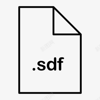 sdf文件格式图标图标