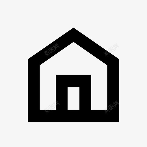 家建筑房子图标svg_新图网 https://ixintu.com 家 建筑 房子 符号