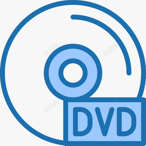Dvd多媒体43蓝色图标svg_新图网 https://ixintu.com Dvd 多媒体43 蓝色