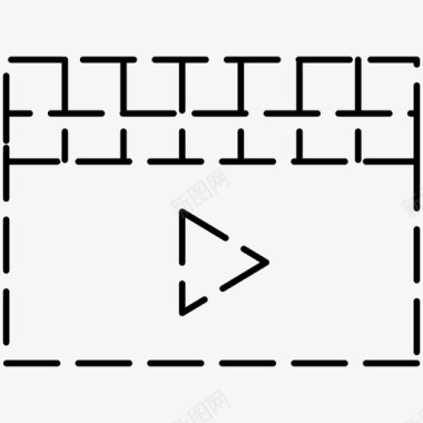 视频电影院隔板图标图标
