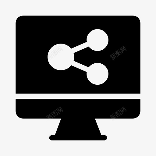 lcd共享连接网络图标svg_新图网 https://ixintu.com lcd 共享 图标 字形 屏幕 网络 连接 通信线路