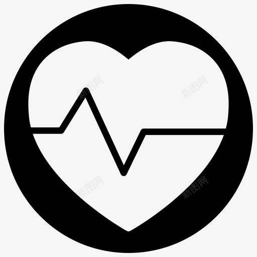 心跳血压心率图标svg_新图网 https://ixintu.com 制动 医疗器械 心率 心跳 脉搏 血压