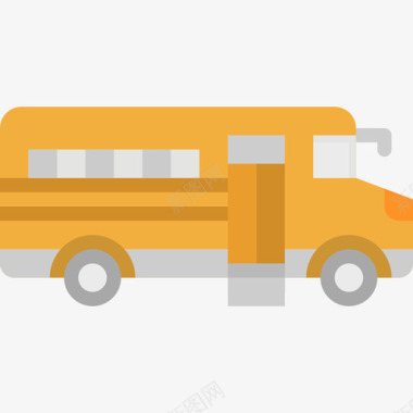 公车学校八月交通公寓图标图标