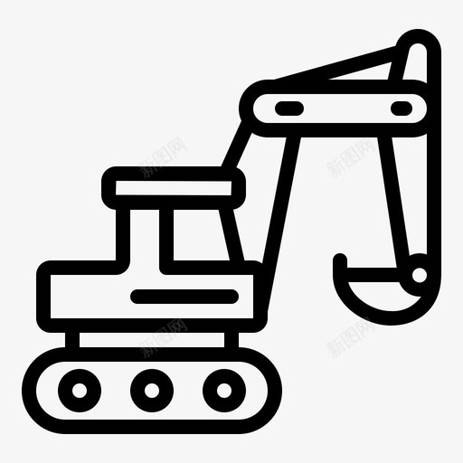 重型挖掘机爪形重型图标svg_新图网 https://ixintu.com 挖掘机 爪形 车辆 重型