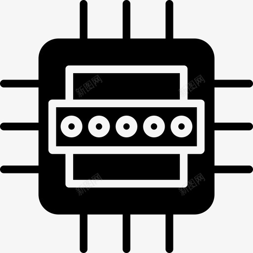 Cpu网络安全9固态图标svg_新图网 https://ixintu.com Cpu 固态 网络安全9