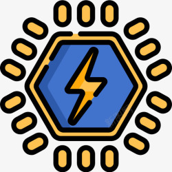 手机icon超级英雄能量超级英雄9线性颜色图标高清图片