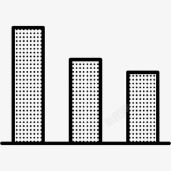 虚线图条形图柱状图虚线图图标高清图片