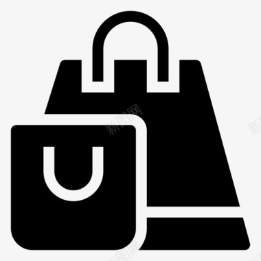 购物袋商业商店图标图标