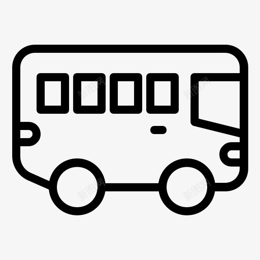 公共汽车交通工具旅行图标svg_新图网 https://ixintu.com 交通工具 公共汽车 旅行 车辆 车辆运输