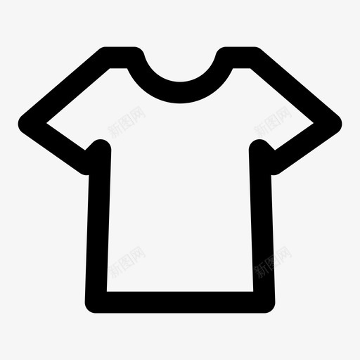 短袖衬衫服装t恤图标svg_新图网 https://ixintu.com 服装 界面 短袖 管理员 粗体 衬衫
