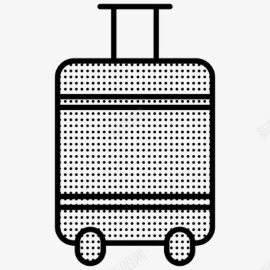 行李箱行李带点的行李箱图标图标