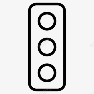 交通信号信号灯道路图标图标