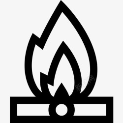 火灾事件火灾事件19线性图标高清图片