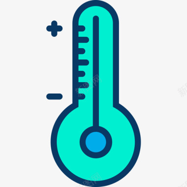 温度计天气191线性颜色图标图标