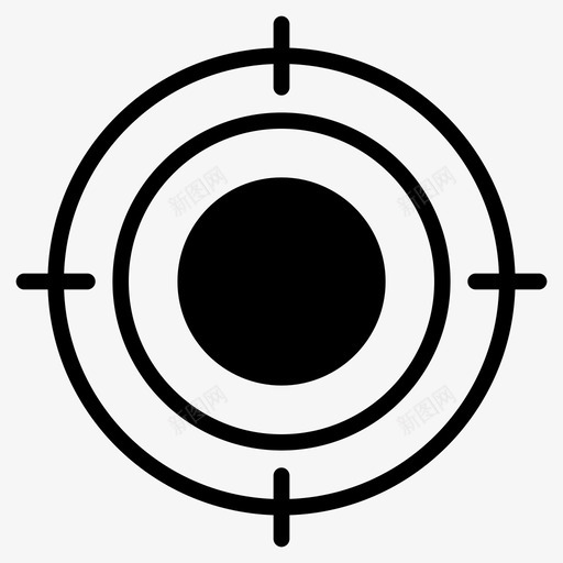 焦点目标十字线图标svg_新图网 https://ixintu.com 十字 基本 字形 成功 焦点 目标 设置