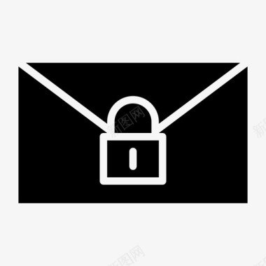 邮件锁定邮件安全邮件图标图标
