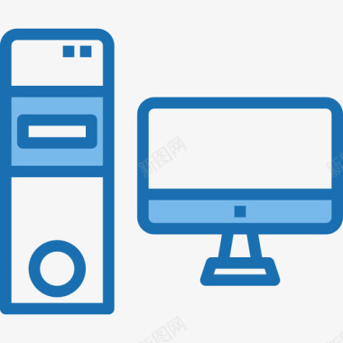 计算机设备和技术8蓝色图标图标