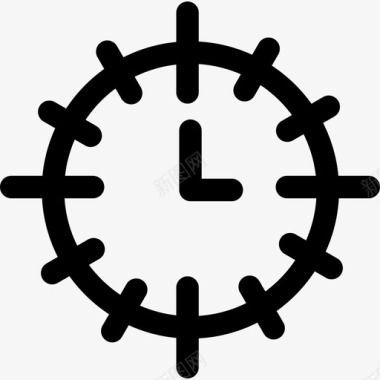 139号办公室直线时钟图标图标
