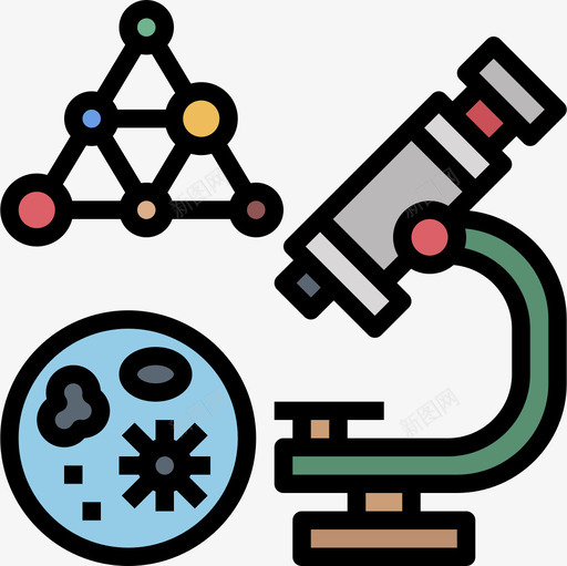 实验室遗传学和生物工程3线性颜色图标svg_新图网 https://ixintu.com 实验室 生物工程 线性 遗传学 颜色