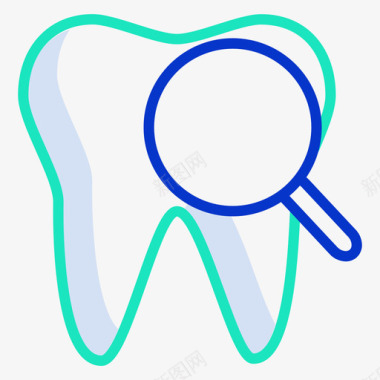 牙齿保健14轮廓颜色图标图标