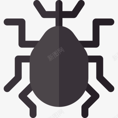 虫子昆虫7扁平图标图标
