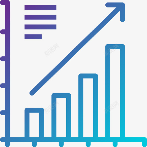 分析业务图表和图表梯度图标svg_新图网 https://ixintu.com 业务 分析 图表 梯度