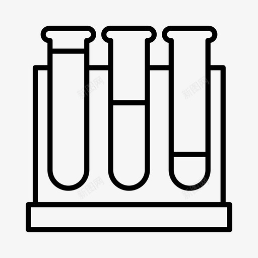 试管实验室医学图标svg_新图网 https://ixintu.com 医学 实验室 微生物学 科学 试管