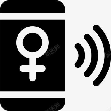智能手机女权主义18填充图标图标