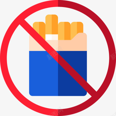 禁止吸烟戒烟公寓图标图标