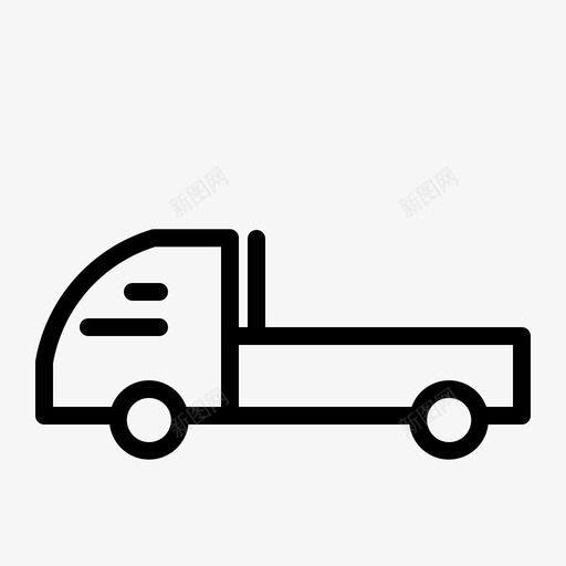 皮卡车运输车辆图标svg_新图网 https://ixintu.com 皮卡车 车辆 车辆及运输大纲 运输