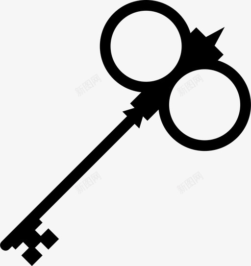 钥匙房门钥匙锁图标svg_新图网 https://ixintu.com 开锁 房门 钥匙