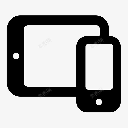手机和平板电脑显示器电子产品图标svg_新图网 https://ixintu.com 手机和平板电脑 显示器 电子产品